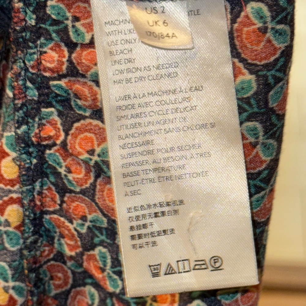 Maeve by Anthropologie Multicolor Paisley Button-Down Peasant Top - Picture 6 of 8
